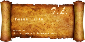 Theiss Lilla névjegykártya